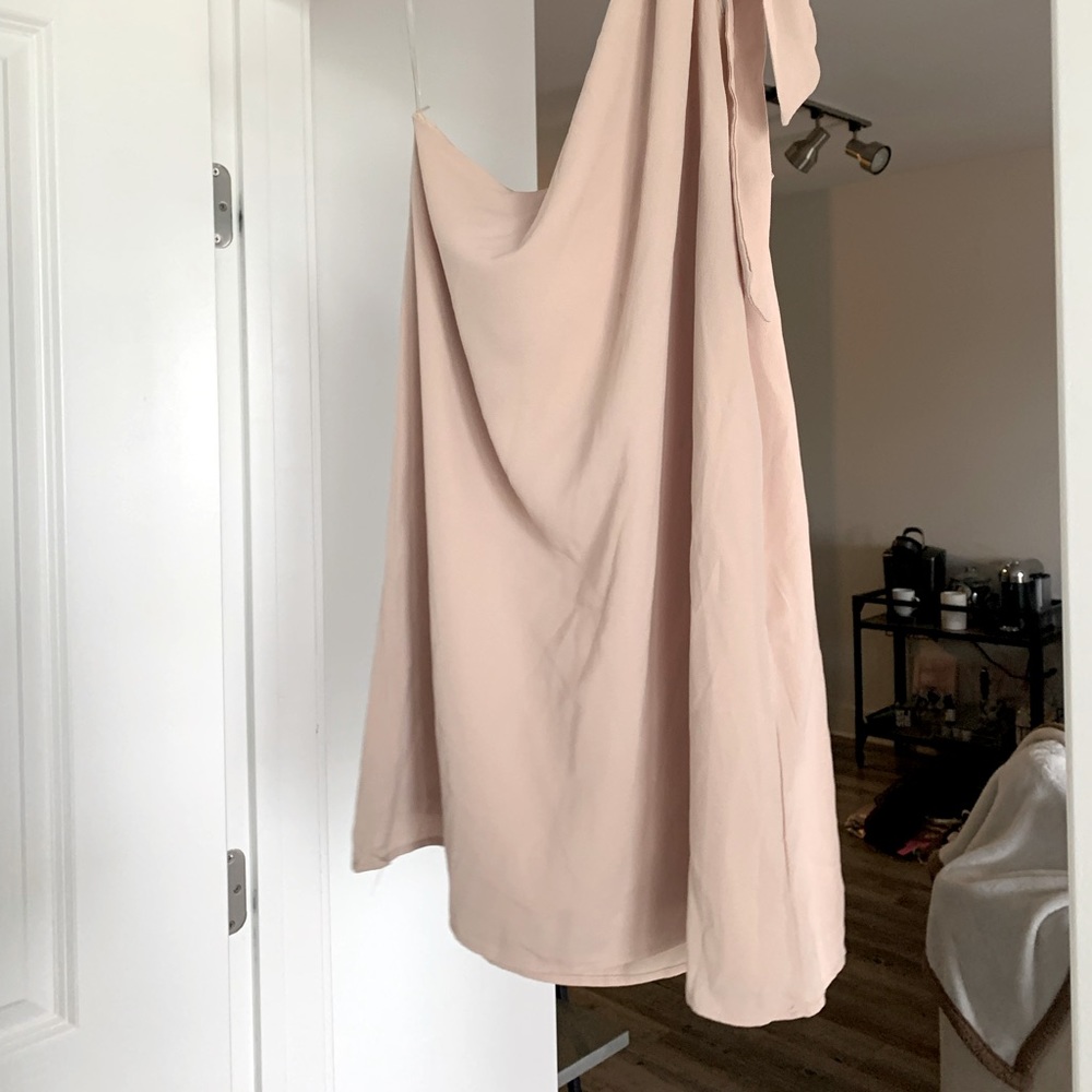 Pink Lily one shoulder mini dress